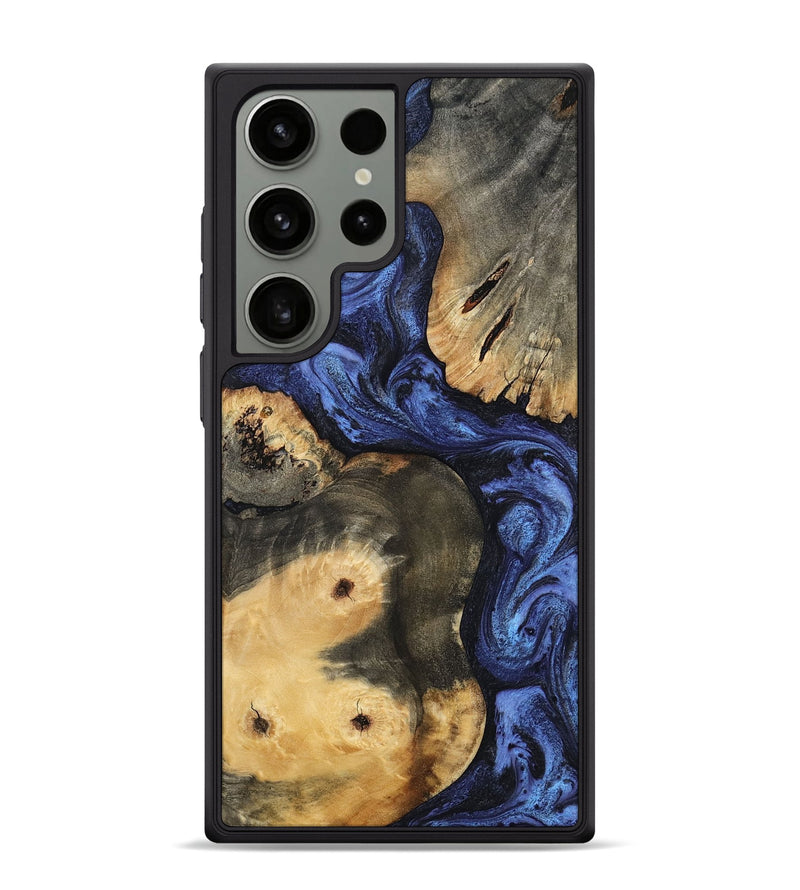 Galaxy S24 Ultra Wood Phone Case - Ward (Blue, 801387)