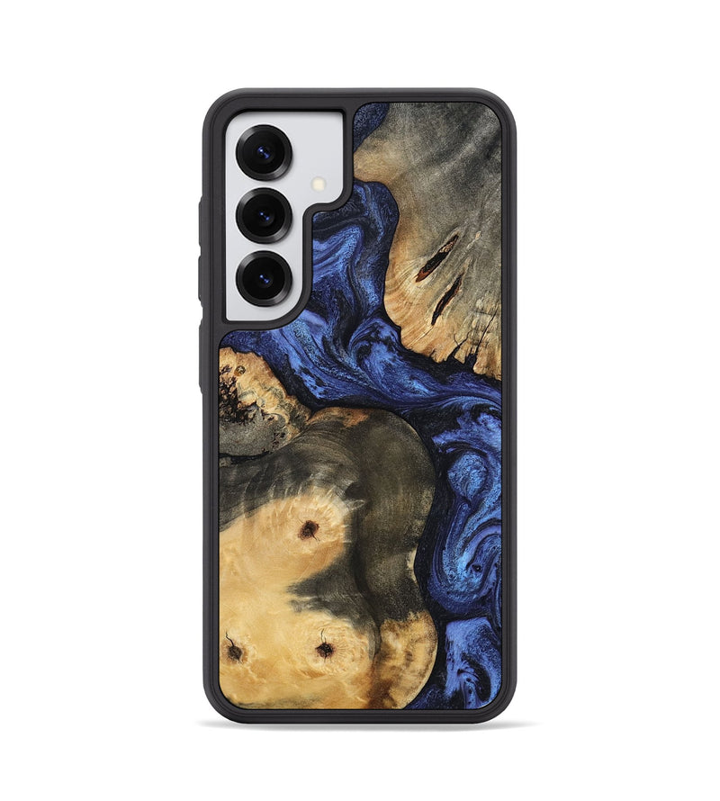 Galaxy S25 Wood Phone Case - Ward (Blue, 801387)