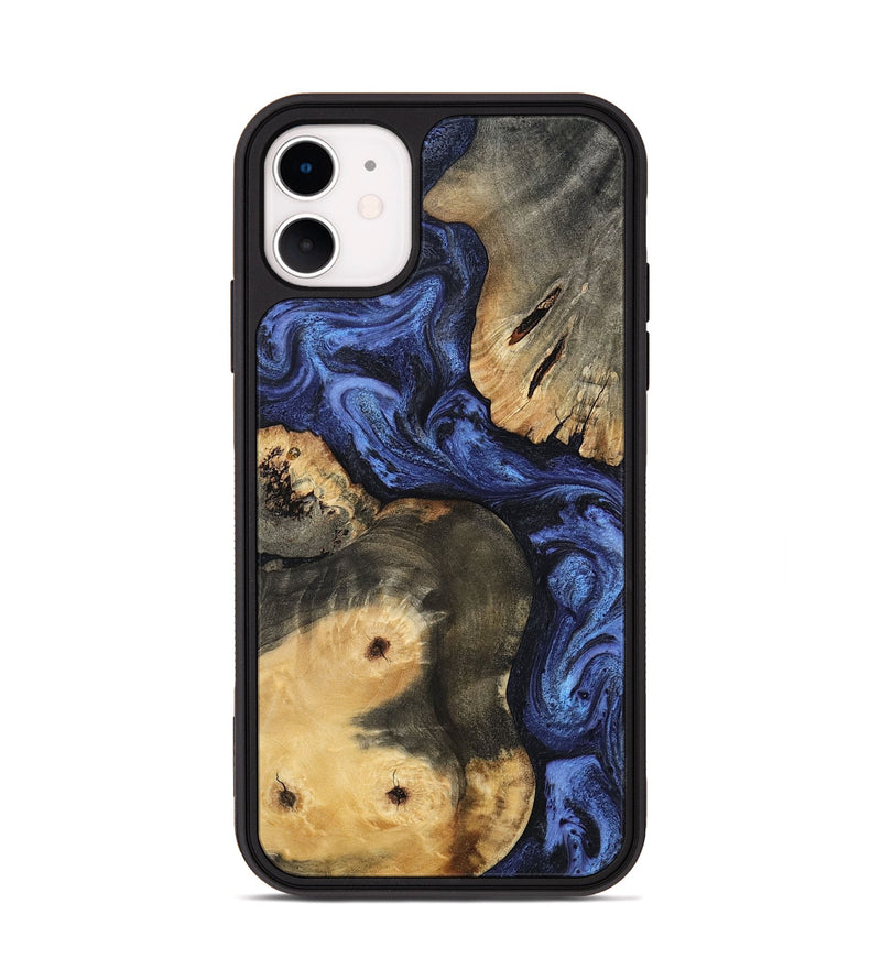 iPhone 11 Wood Phone Case - Ward (Blue, 801387)