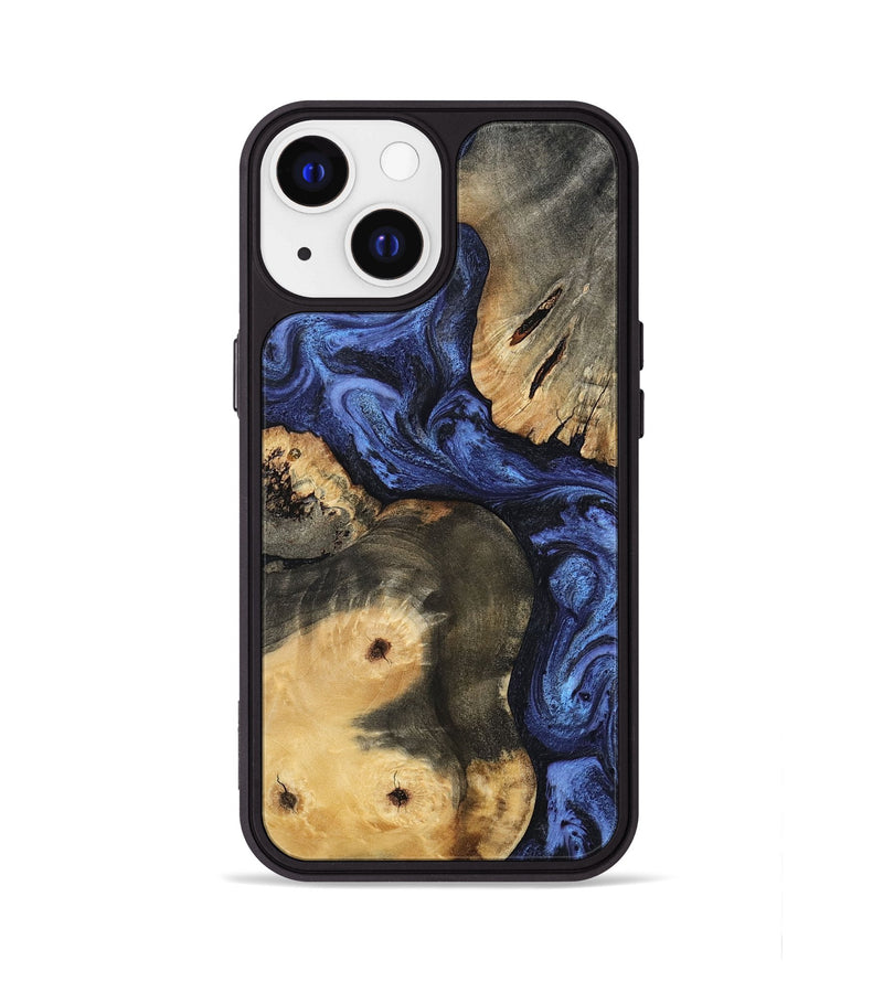 iPhone 13 Wood Phone Case - Ward (Blue, 801387)