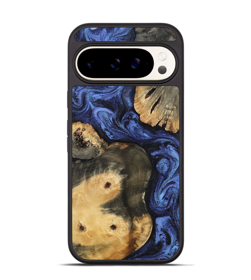 Pixel 9 Pro Wood Phone Case - Ward (Blue, 801387)