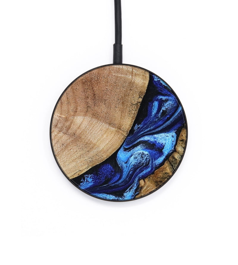 Circle Wood Wireless Charger - Jayceon (Blue, 801388)
