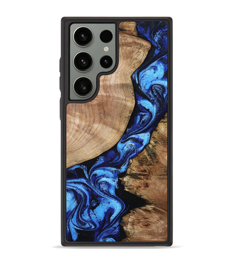 Galaxy S23 Ultra Wood Phone Case - Jayceon (Blue, 801388)