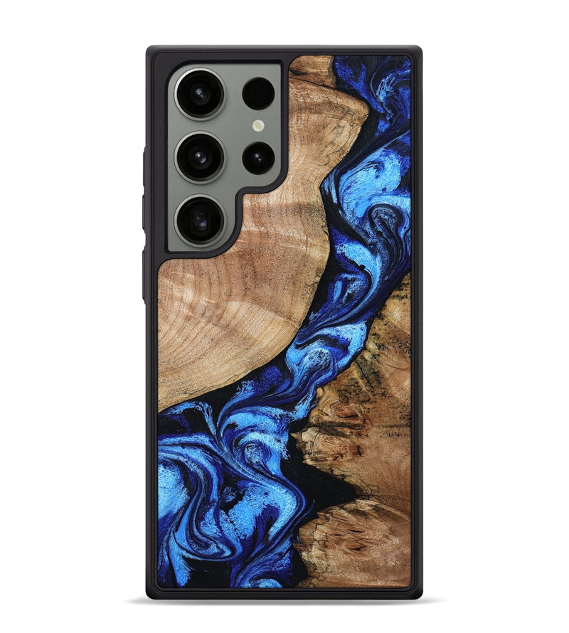 Galaxy S24 Ultra Wood Phone Case - Jayceon (Blue, 801388)