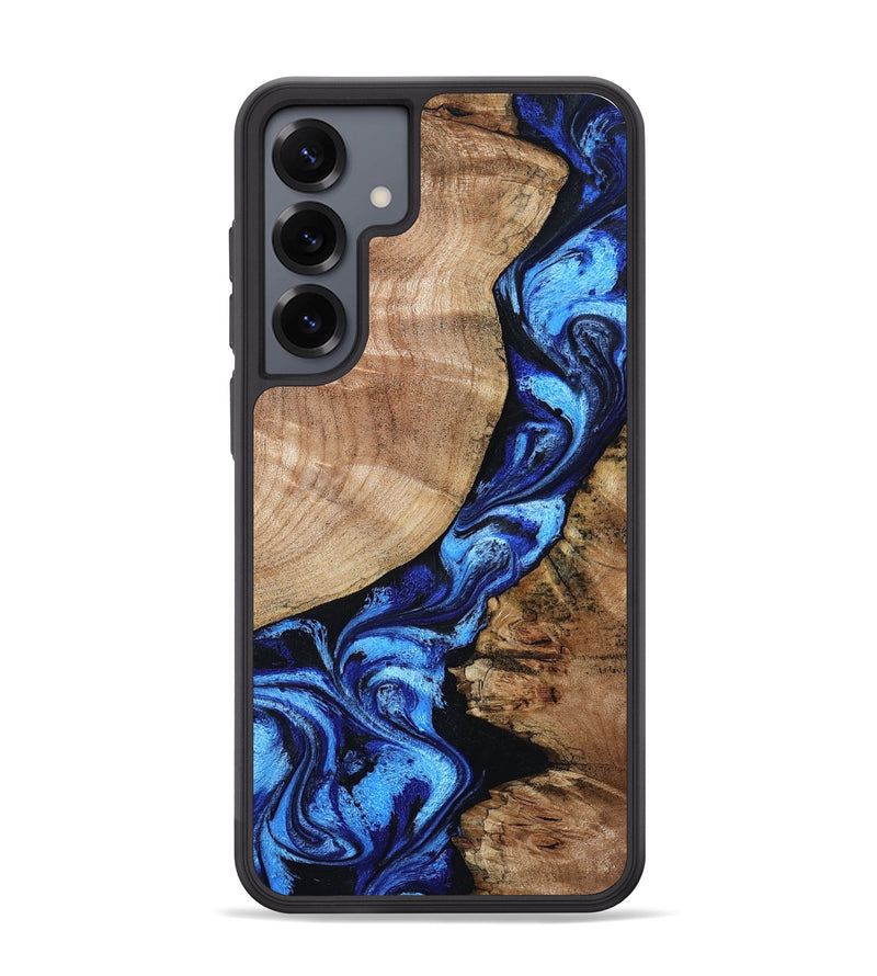 Galaxy S25 Plus Wood Phone Case - Jayceon (Blue, 801388)