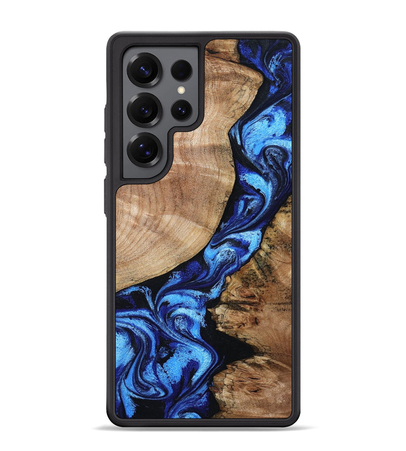 Galaxy S25 Ultra Wood Phone Case - Jayceon (Blue, 801388)