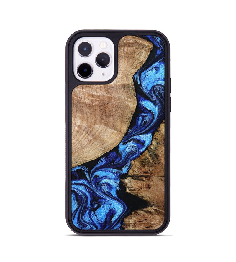 iPhone 11 Pro Wood Phone Case - Jayceon (Blue, 801388)