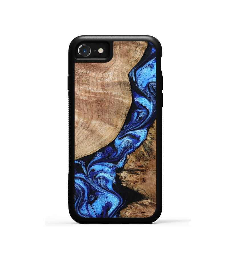 iPhone SE Wood Phone Case - Jayceon (Blue, 801388)