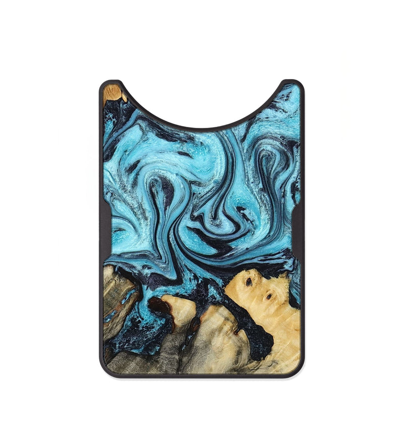 Alloy Wood Wallet - Mettie (Blue, 801389)