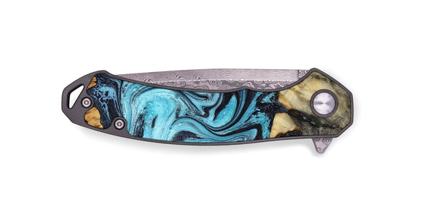 EDC Wood Pocket Knife - Mettie (Blue, 801389)