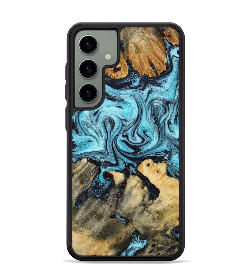 Galaxy S24 Plus Wood Phone Case - Mettie (Blue, 801389)