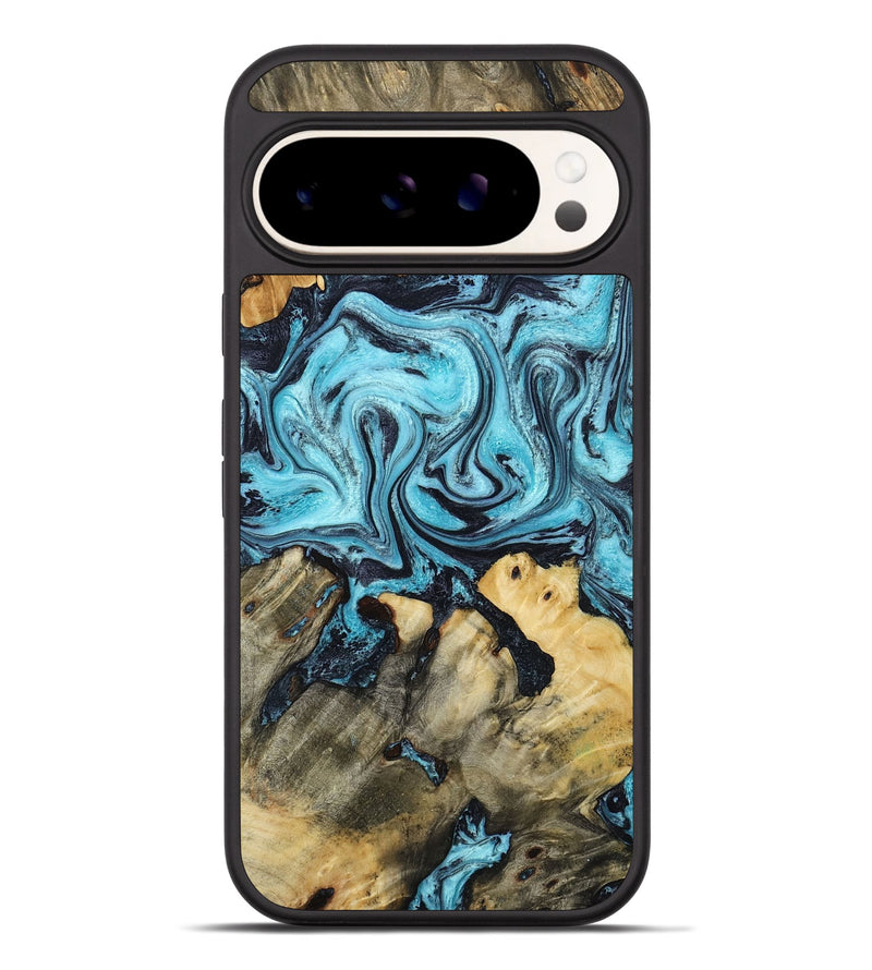Pixel 9 Pro XL Wood Phone Case - Mettie (Blue, 801389)