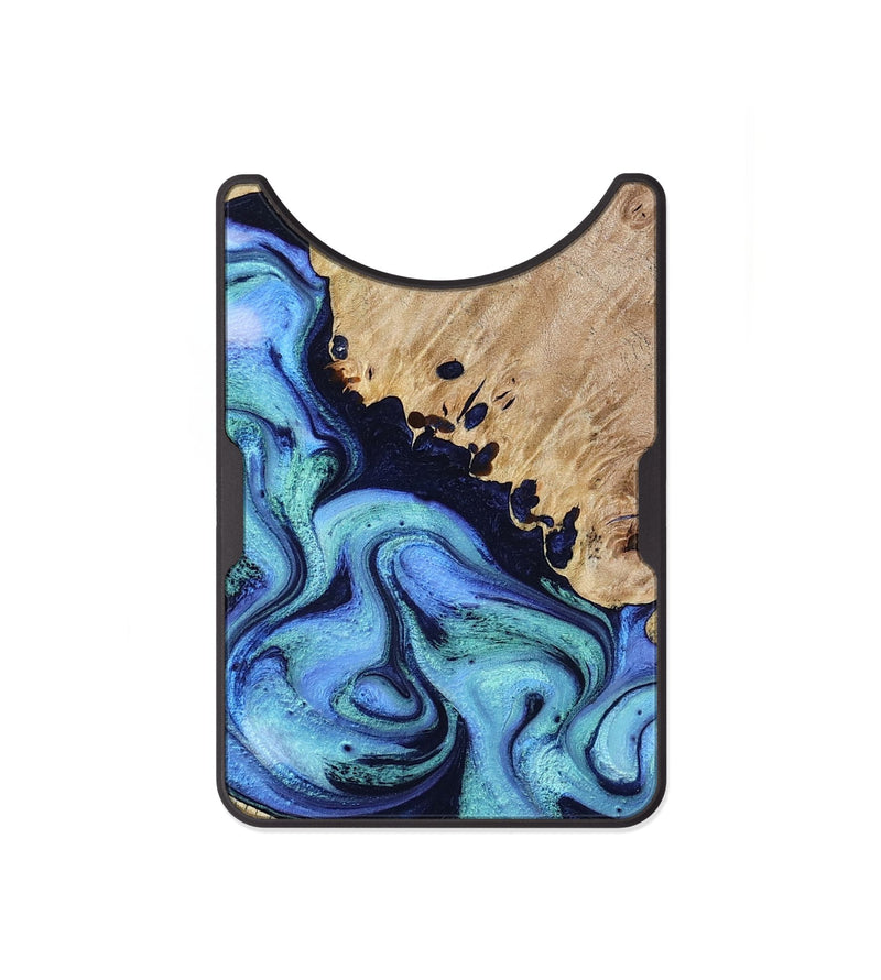 Alloy Wood Wallet - Noelle (Blue, 801390)