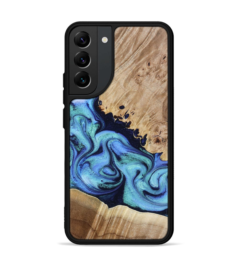 Galaxy S22 Plus Wood Phone Case - Noelle (Blue, 801390)