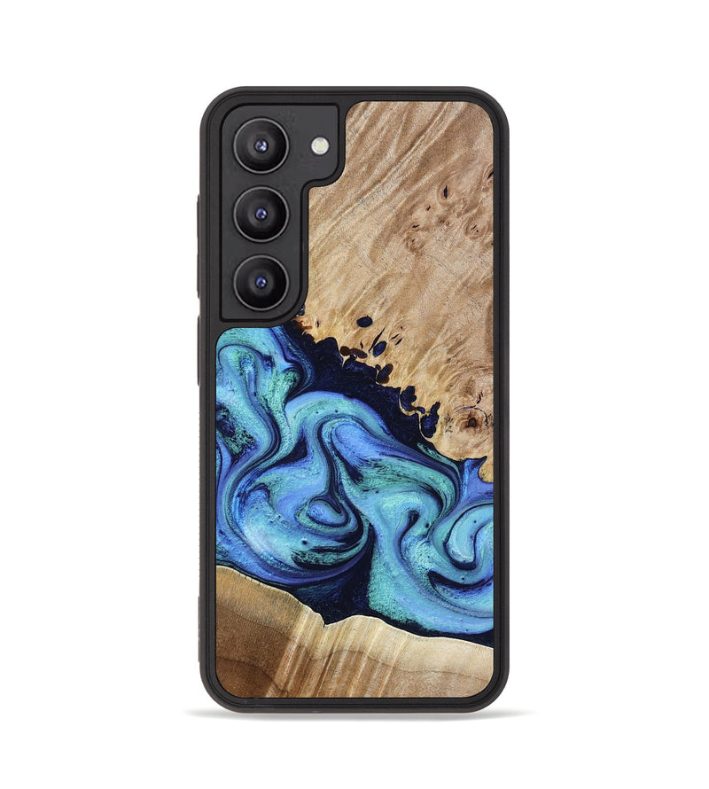 Galaxy S23 Wood Phone Case - Noelle (Blue, 801390)