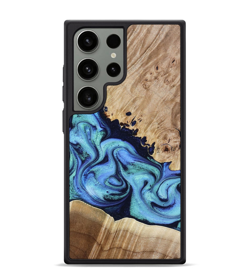 Galaxy S24 Ultra Wood Phone Case - Noelle (Blue, 801390)