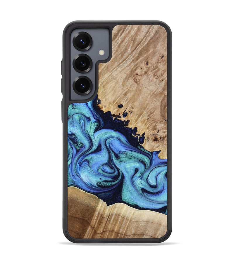 Galaxy S25 Plus Wood Phone Case - Noelle (Blue, 801390)