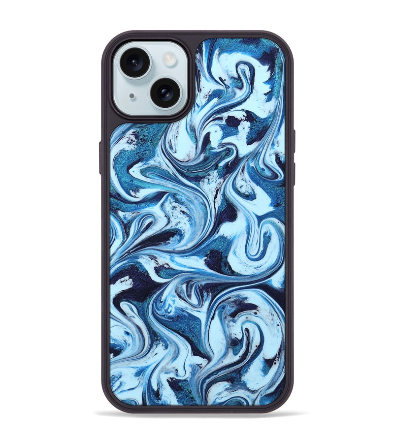 iPhone 15 Plus ResinArt Phone Case - Celine (Blue, 801391)
