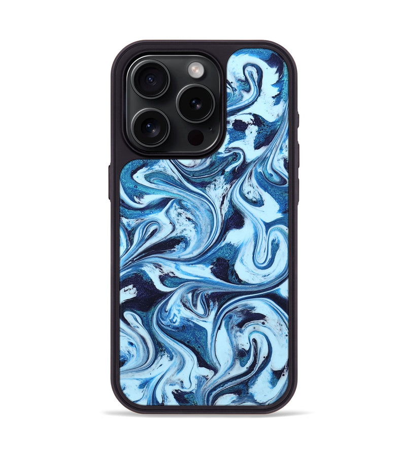 iPhone 15 Pro ResinArt Phone Case - Celine (Blue, 801391)
