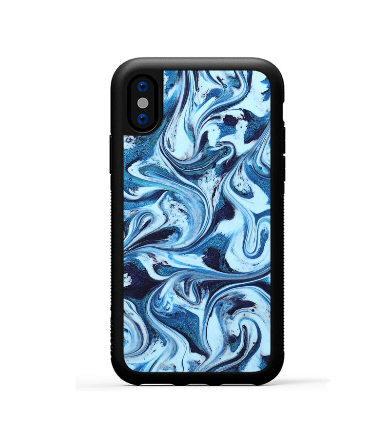 iPhone Xs ResinArt Phone Case - Celine (Blue, 801391)