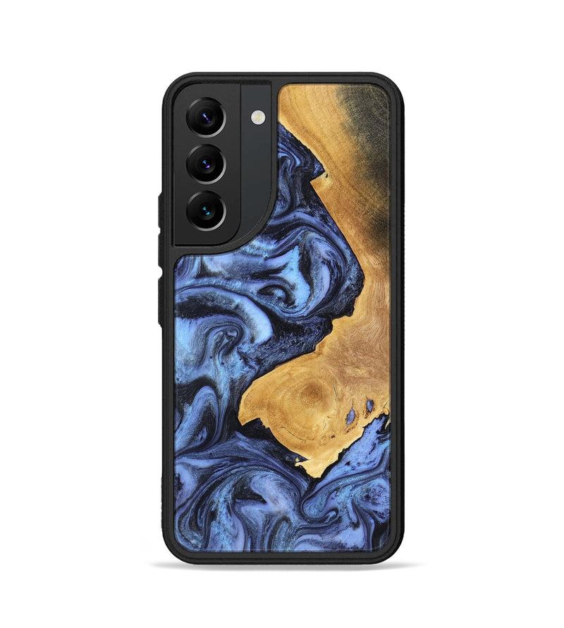 Galaxy S22 Wood Phone Case - Wyatt (Blue, 801393)