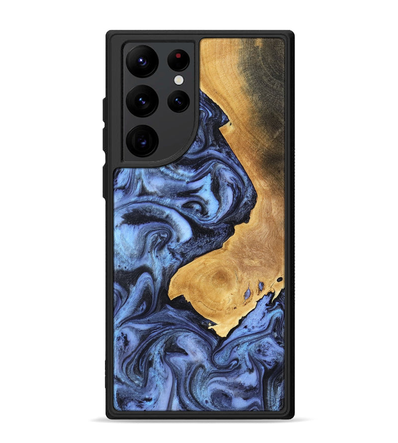 Galaxy S22 Ultra Wood Phone Case - Wyatt (Blue, 801393)