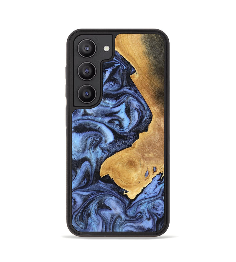 Galaxy S23 Wood Phone Case - Wyatt (Blue, 801393)