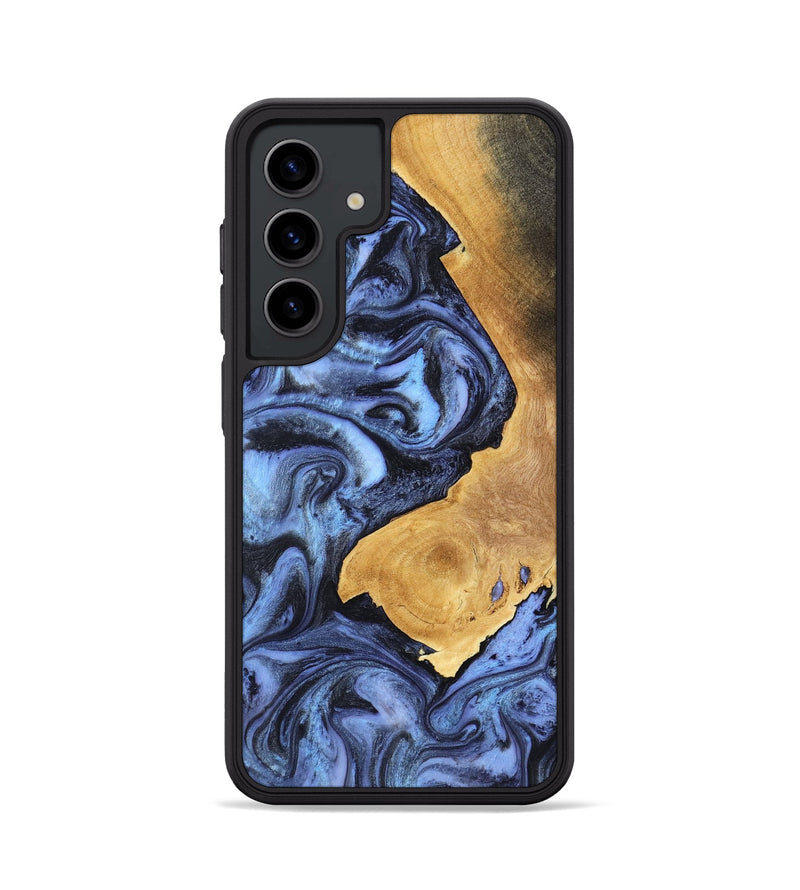 Galaxy S24 Wood Phone Case - Wyatt (Blue, 801393)