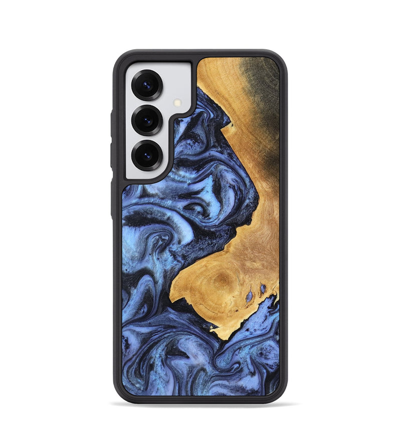 Galaxy S25 Wood Phone Case - Wyatt (Blue, 801393)