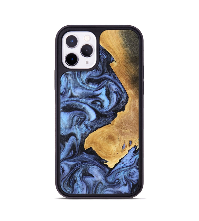 iPhone 11 Pro Wood Phone Case - Wyatt (Blue, 801393)