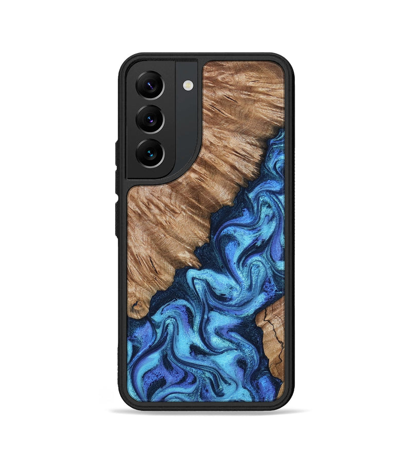 Galaxy S22 Wood Phone Case - Juli (Blue, 801394)