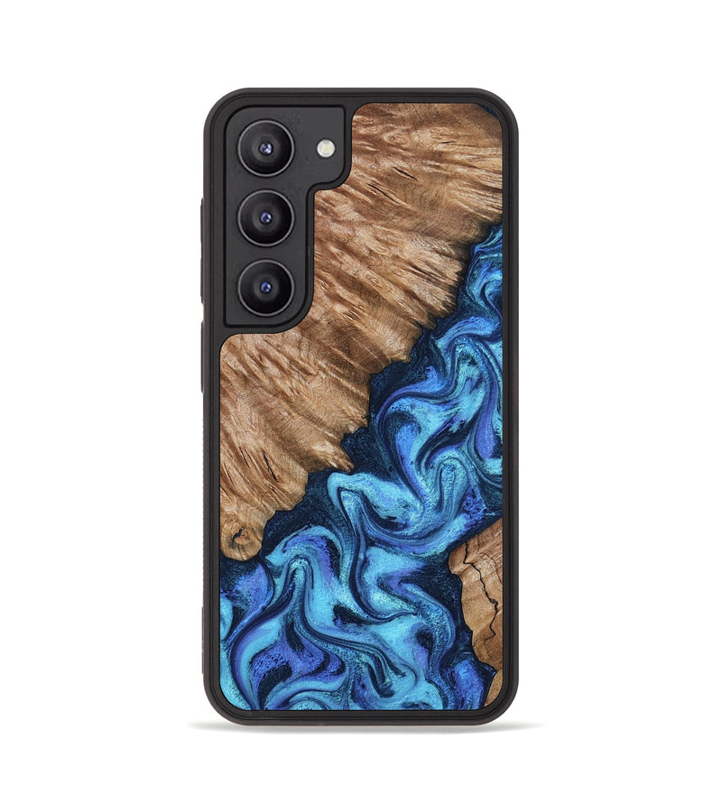Galaxy S23 Wood Phone Case - Juli (Blue, 801394)