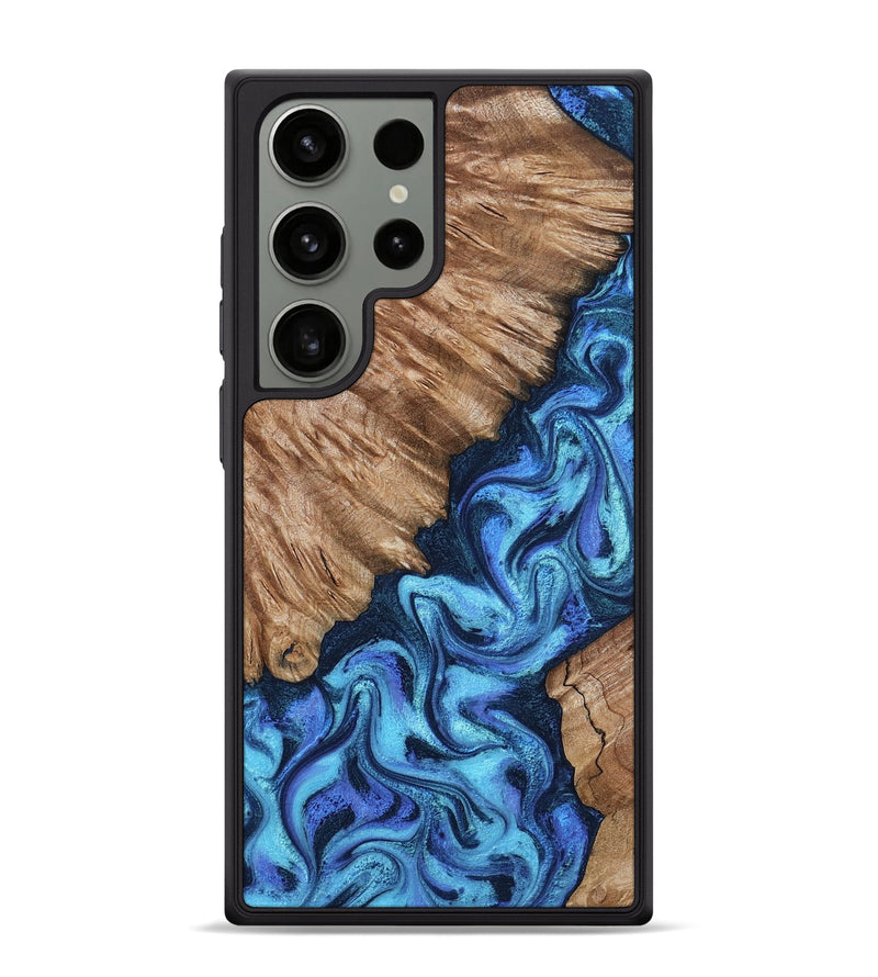 Galaxy S24 Ultra Wood Phone Case - Juli (Blue, 801394)