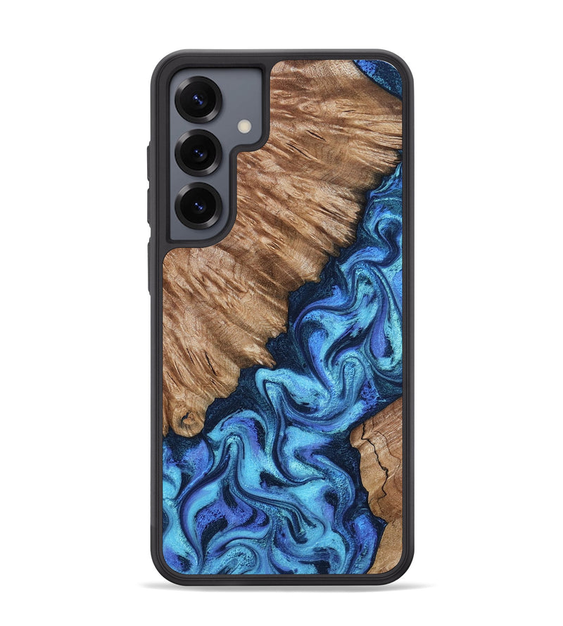 Galaxy S25 Plus Wood Phone Case - Juli (Blue, 801394)