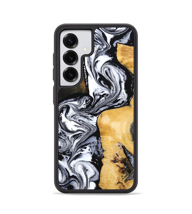 Galaxy S25 Wood Phone Case - Felecia (Black & White, 801395)
