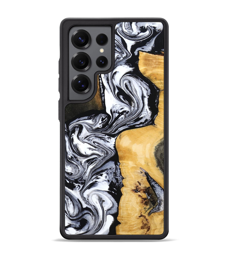 Galaxy S25 Ultra Wood Phone Case - Felecia (Black & White, 801395)