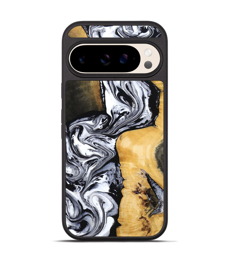 Pixel 10 Wood Phone Case - Felecia (Black & White, 801395)