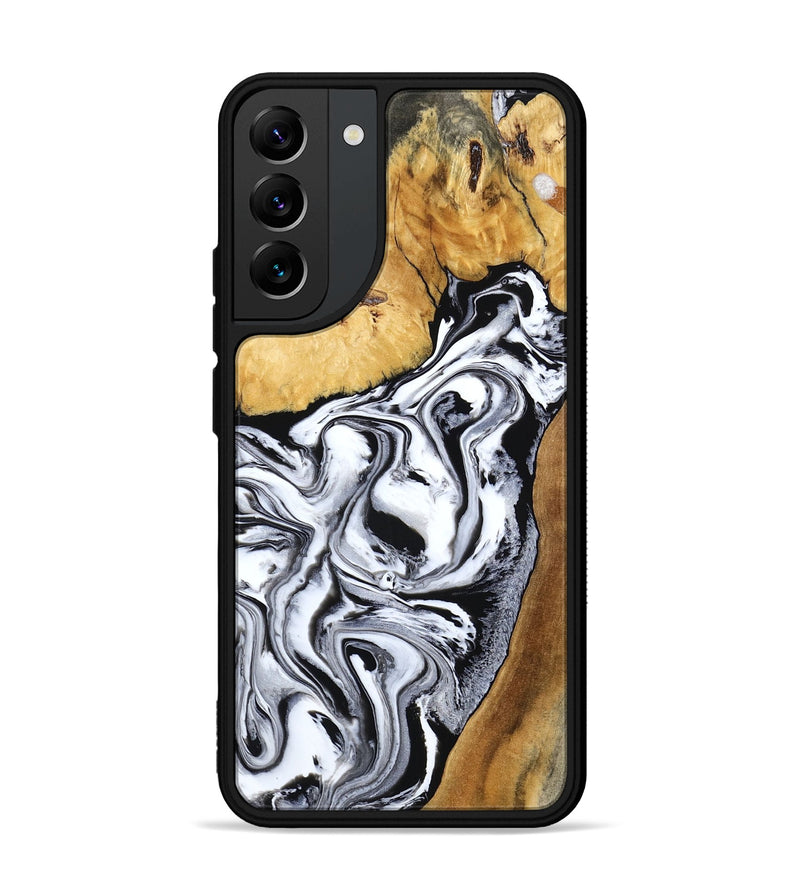 Galaxy S22 Plus Wood Phone Case - Saniyah (Black & White, 801396)