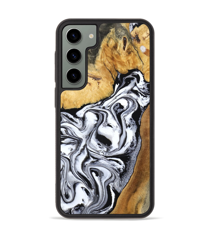 Galaxy S23 Plus Wood Phone Case - Saniyah (Black & White, 801396)