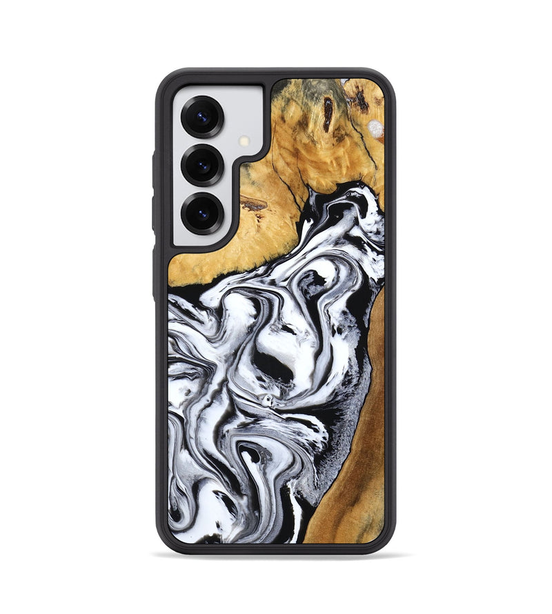 Galaxy S25 Wood Phone Case - Saniyah (Black & White, 801396)