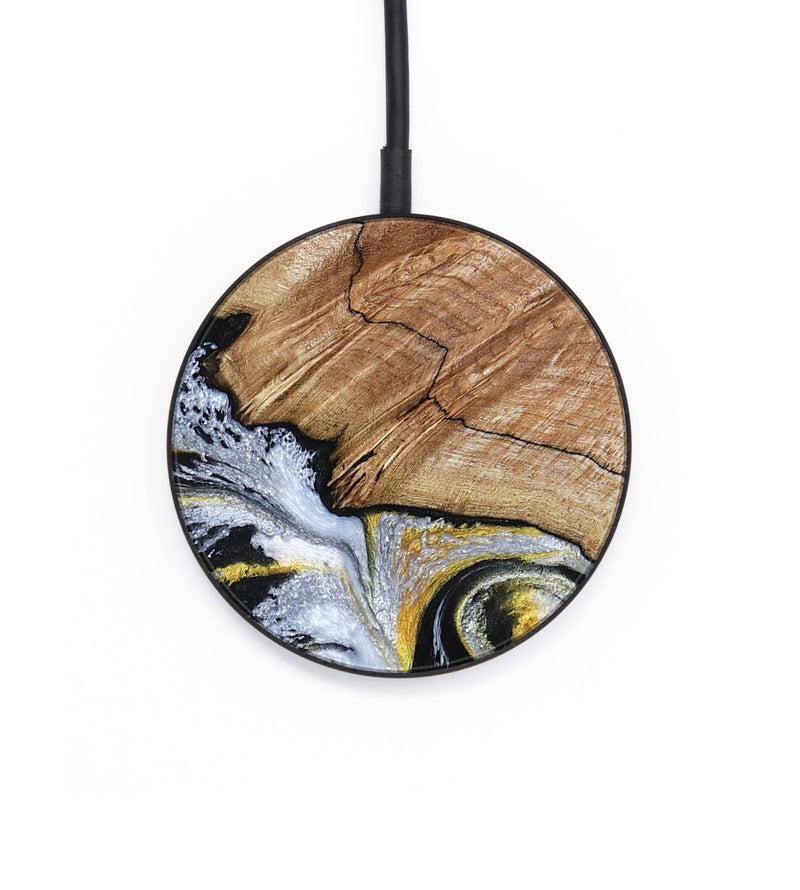 Circle Wood Wireless Charger - Ciera (Black & White, 801397)