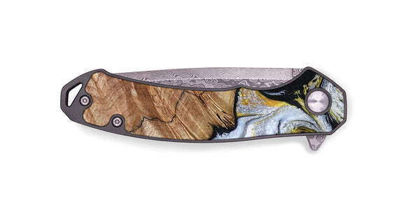 EDC Wood Pocket Knife - Ciera (Black & White, 801397)