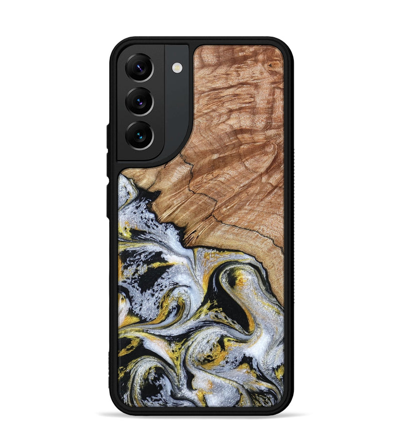 Galaxy S22 Plus Wood Phone Case - Ciera (Black & White, 801397)