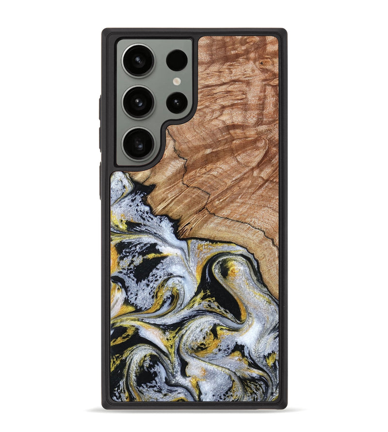 Galaxy S23 Ultra Wood Phone Case - Ciera (Black & White, 801397)