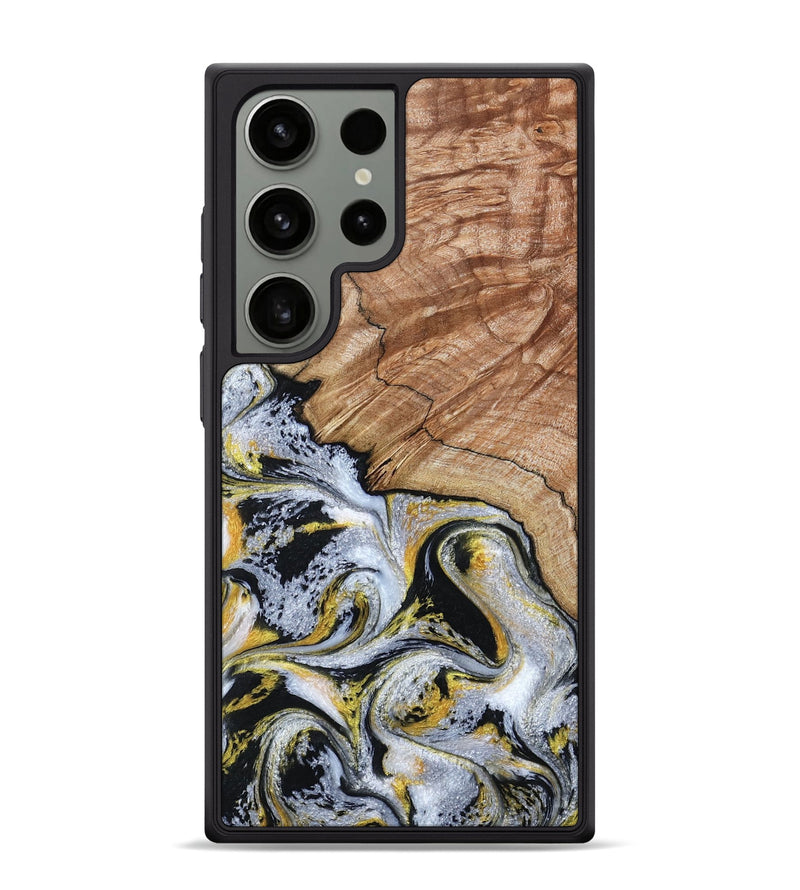 Galaxy S24 Ultra Wood Phone Case - Ciera (Black & White, 801397)