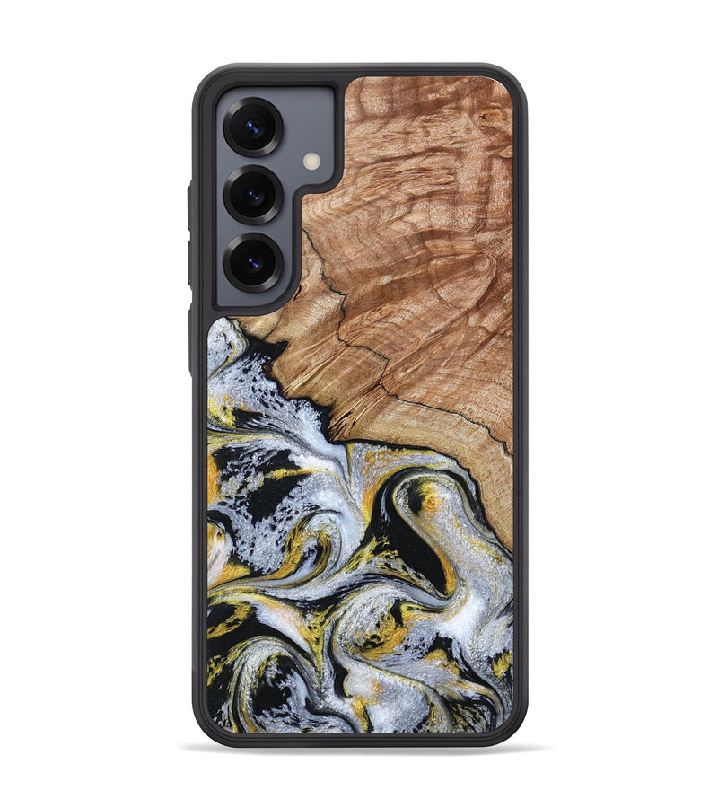 Galaxy S25 Plus Wood Phone Case - Ciera (Black & White, 801397)