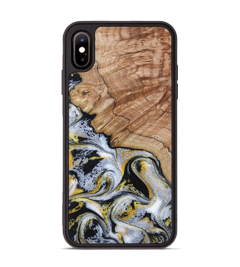 iPhone Xs Max Wood Phone Case - Ciera (Black & White, 801397)