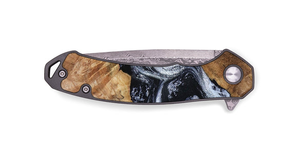 EDC Wood Pocket Knife - Porter (Black & White, 801398)