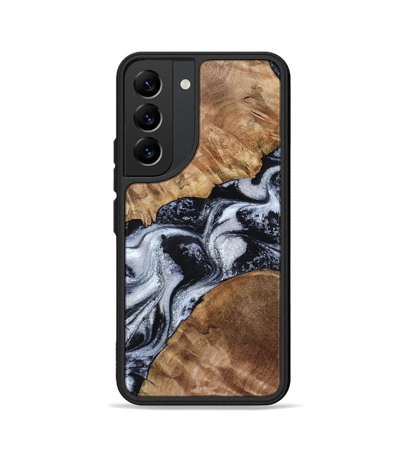 Galaxy S22 Wood Phone Case - Porter (Black & White, 801398)
