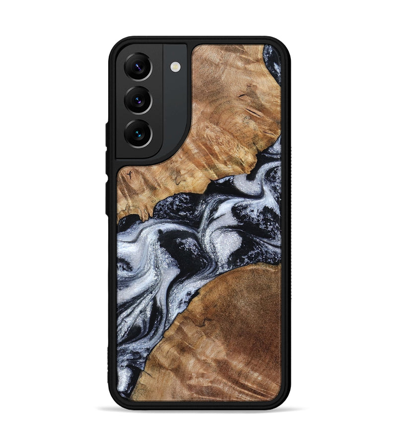 Galaxy S22 Plus Wood Phone Case - Porter (Black & White, 801398)